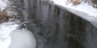 winter creek in march